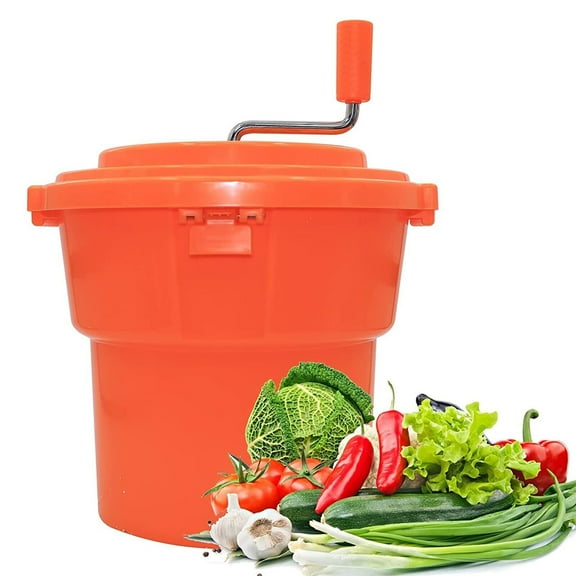 Hakka 2.5 Gallon 10Qt Commercial Salad Spinner Restaurant Manual Lettuce Dryer
