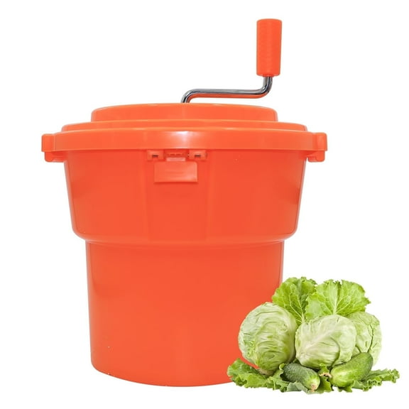 Hakka Brothers 2.5 Gallon Commercial Manual Salad Spinner, 10 Qt Lettuce Dryer