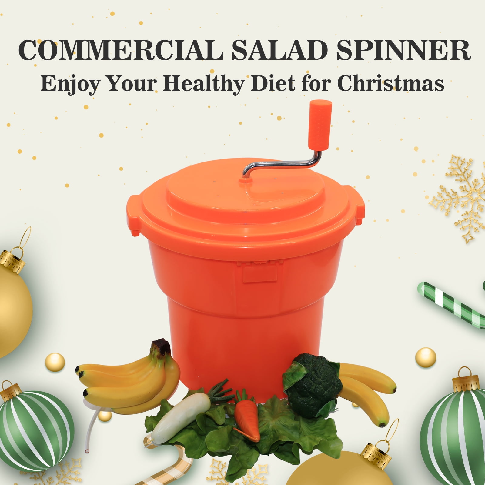 5 Gallon Manual Salad Spinner Lettuce Dryer Washer Large