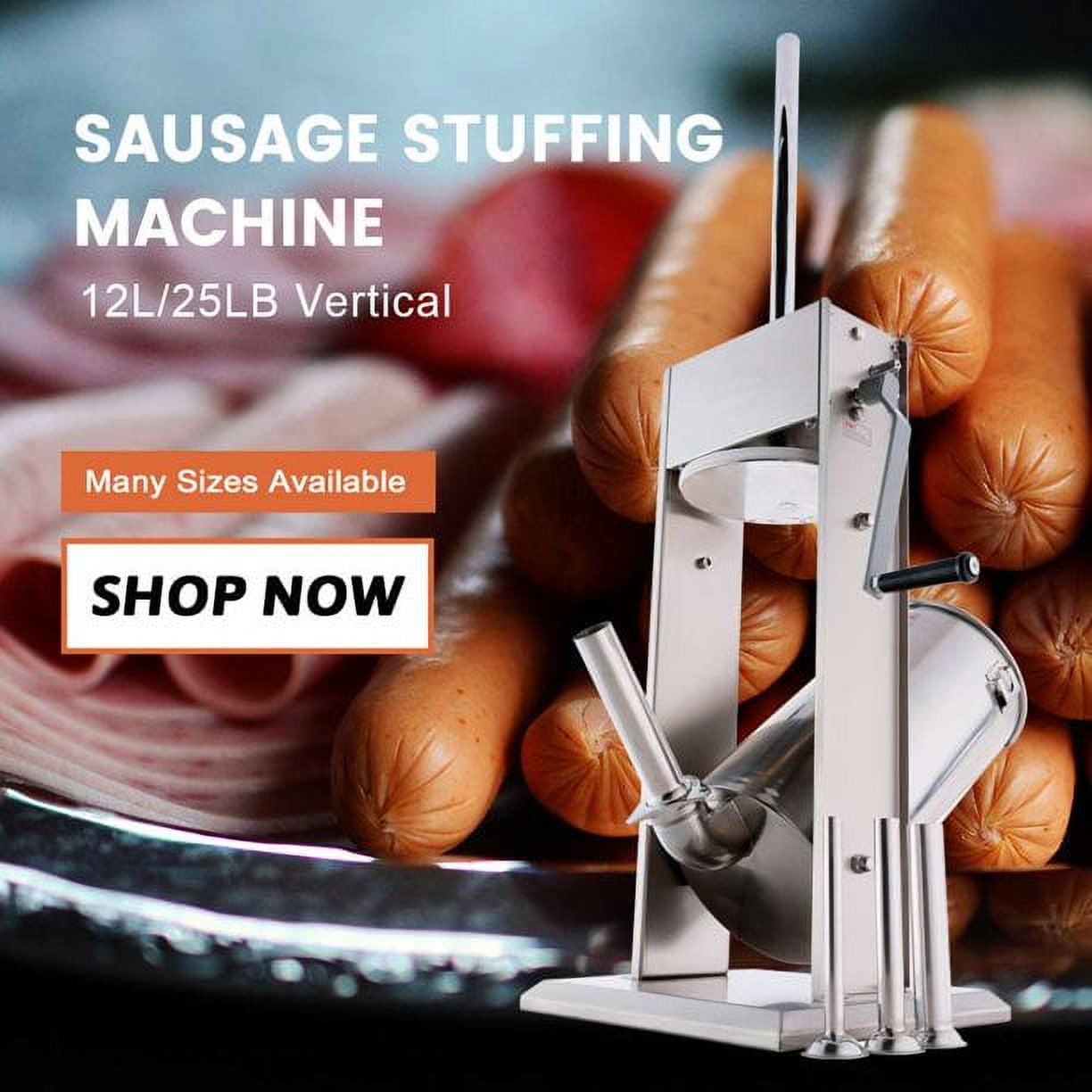 Hakka Sausage Stuffer Filler 5L 11LB Vertical Meat Maker 2 Speed