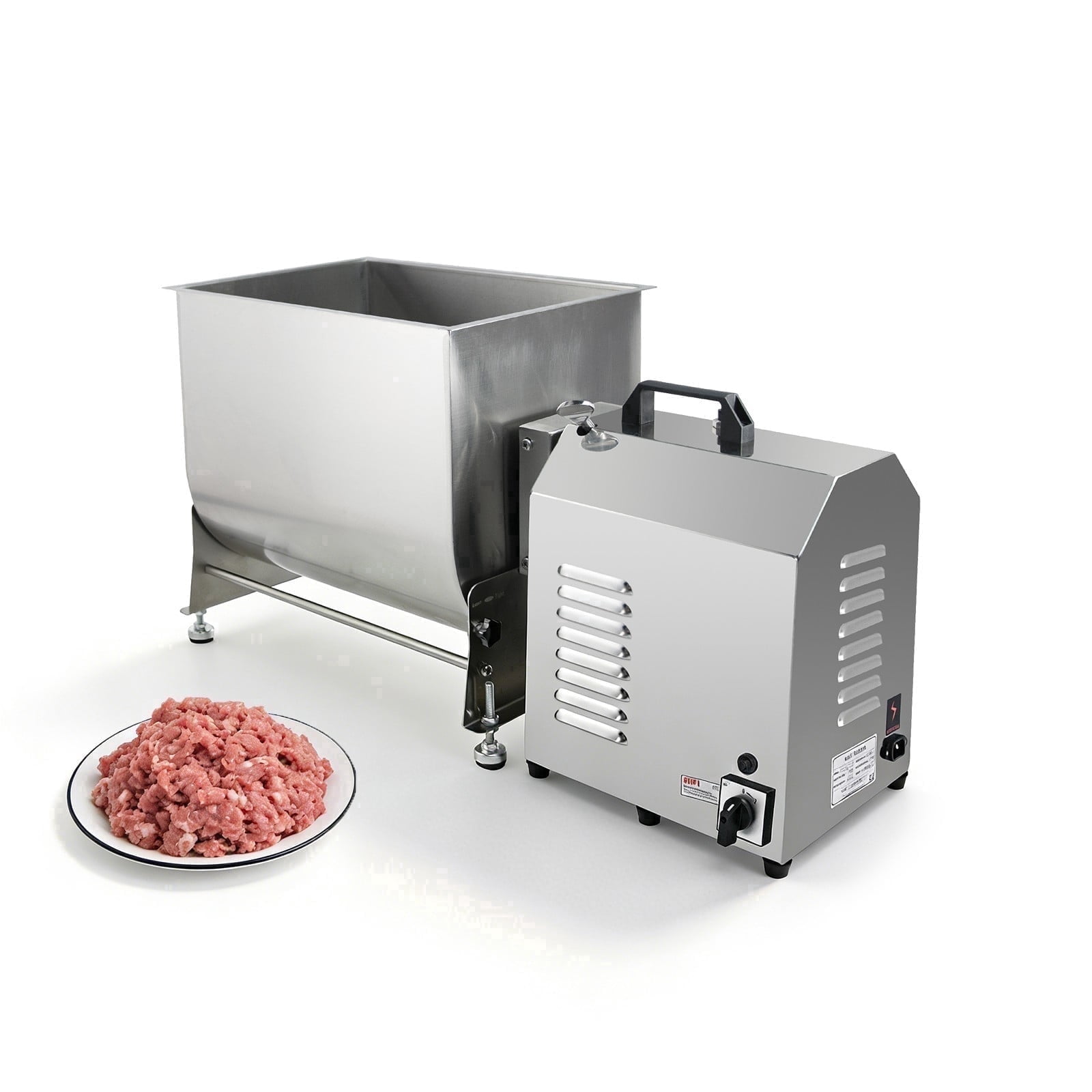 Hakka 30L/60lbs Tilt Tank Electric Meat Mixer, 550W Stainless Steel ...