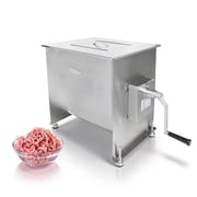 Hakka 37.5L/85lb Stainless Steel Manual Meat Mixer with Fixed Tank for Sausage Filling