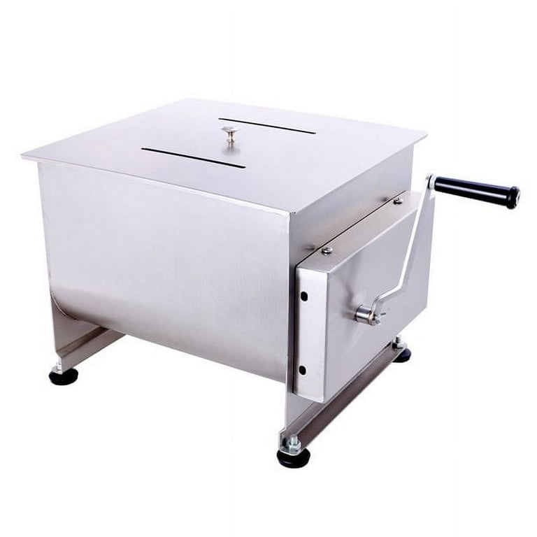 Hakka 40 Liter Double Axis Manual Meat Mixer, Silver