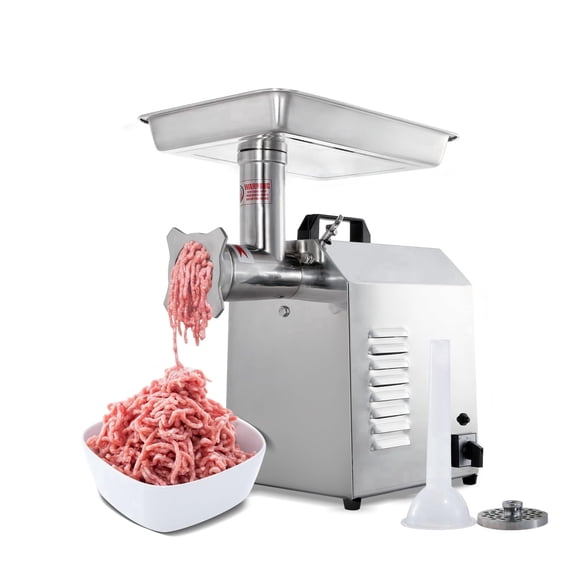Hakka Electric Meat Grinder, 900W 1.2HP Motor, 560 lbs/h Capacity, Stainless Steel Food Mincer with 2 Grinding Plates and Sausage Stuffing Tube