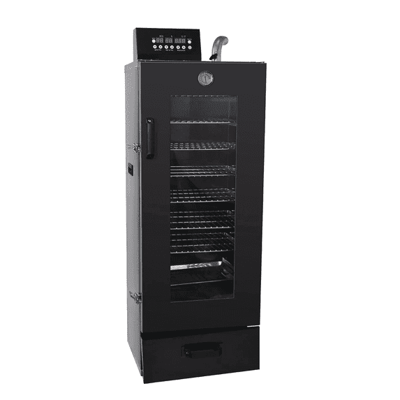 Meat Rack Electrics Hakka 8 Racks Vertical Electric Smoker with Glass Viewing Door, 1600W ...