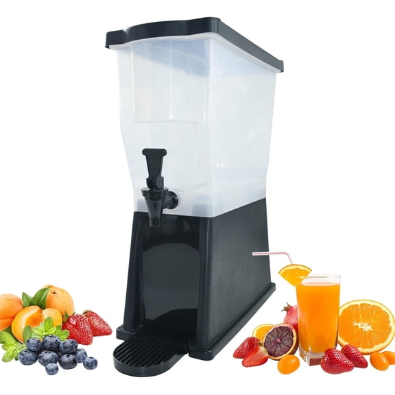 Hakka 3 Gallon Beverage Dispenser Large Capacity Fruit Drink Polypropylene Juice Dispenser
