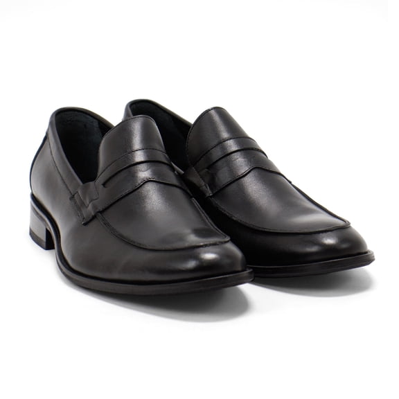 Hakki Men's Paola Slip On Leather Loafers, Black,13 M US