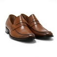 thumbnail image 1 of Hakki Men's Paola Slip On Leather Loafers, Cognac,9.5-10 M US, 1 of 7