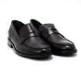 thumbnail image 1 of Hakki Men's Primo Leather Penny Loafer, Black,10.5-11 M US, 1 of 7