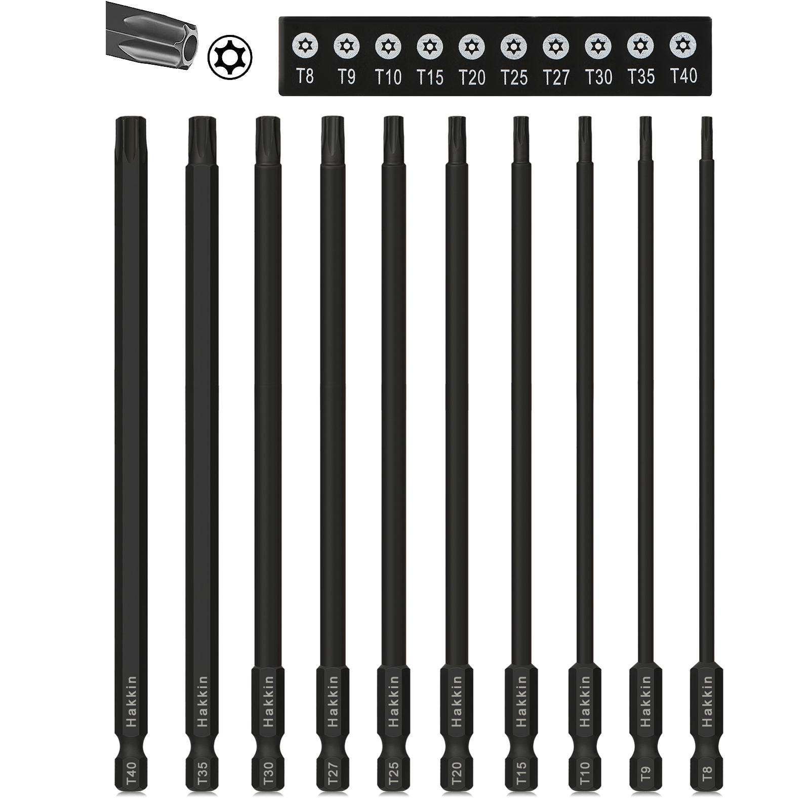 MASTER TAMPER PROOF TORX SET T10T55 BITS