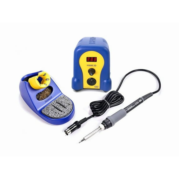 Hakko FX888DX-010BY - Digital Soldering Station with Rotary Encoder (Blue/Yellow Housing) CA3