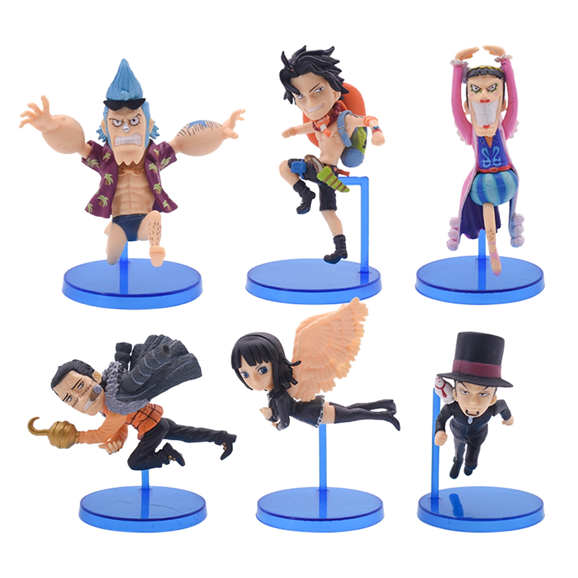 Hakop OP Anime Action Figures 6PCS Robin Franky PVC Model Toy , 11 Restoration of Details