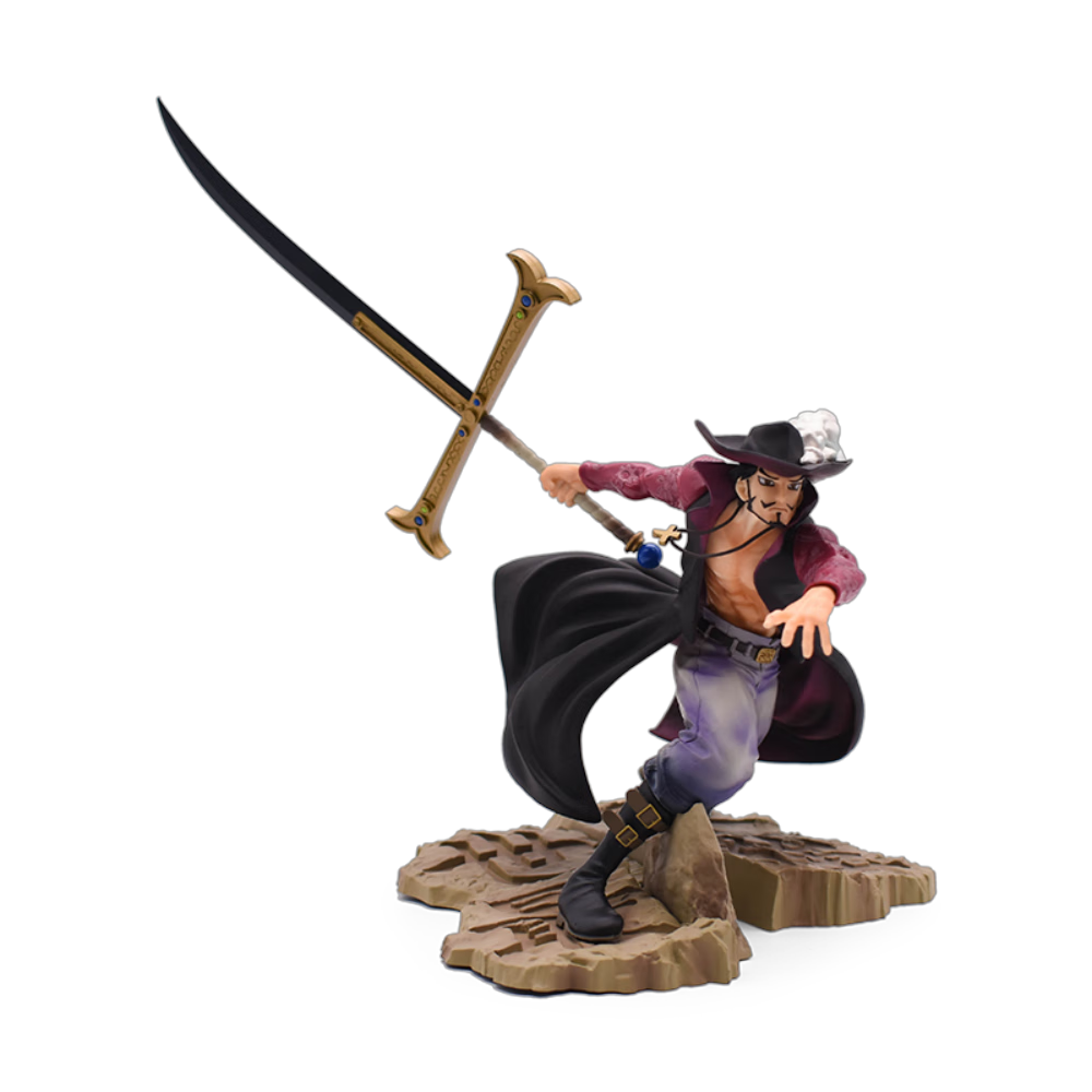 Hakop OP Anime Action Figures New Version Fighting Dracule Mihawk PVC