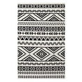 thumbnail image 1 of Haku Geometric Moroccan Tribal 5x8 Area Rug Black and White, 1 of 4