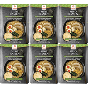 Hakubaku Authentic Japanese Ramen Noodle Soup, Miso, 3.88 oz, Pack of 6
