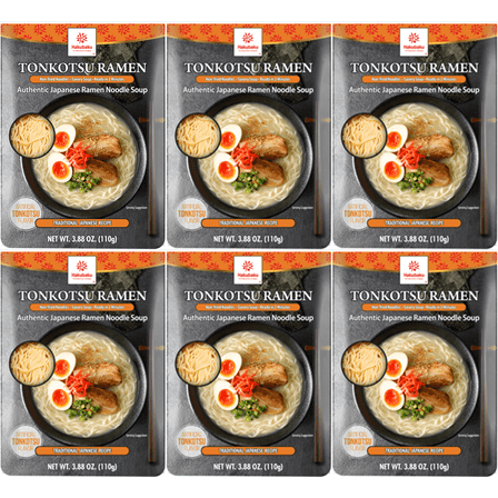 Hakubaku Authentic Japanese Ramen Noodles (Tonkotsu, 6 PACK)