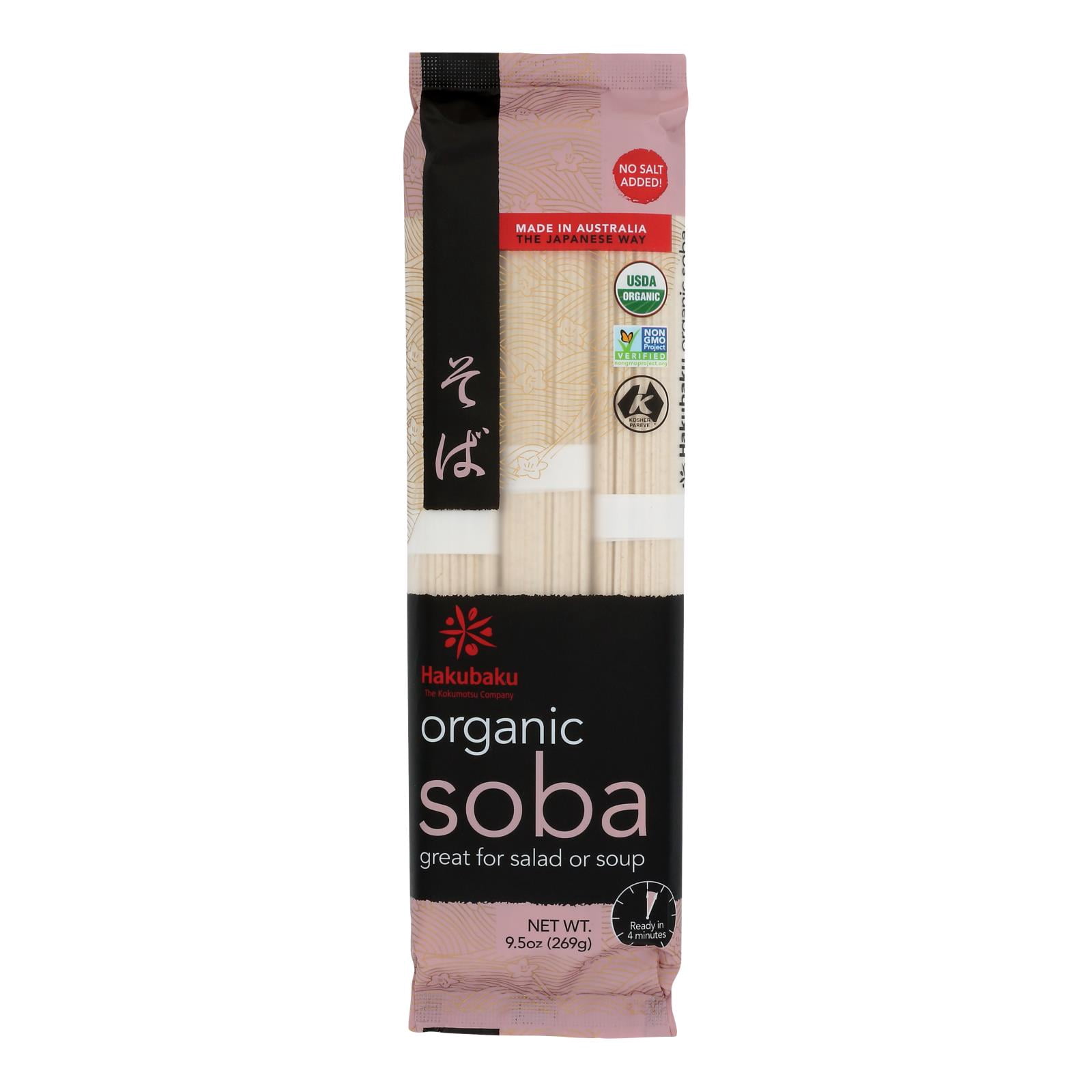 Hakubaku Organic Soba Noodles, 9.52 oz