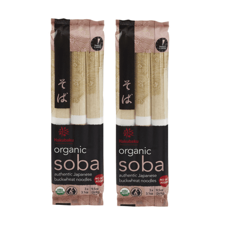 Hakubaku Organic Soba Noodles 9.5 Ounces 2PACK