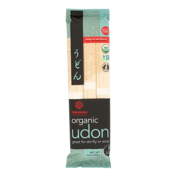 Hakubaku Organic Udon - Case of 8 - 9.52 oz.