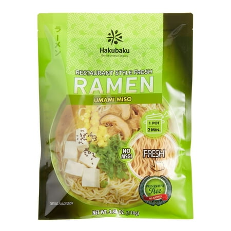 Hakubaku Umami Miso Fresh Ramen 3.88 oz 2 ea Pack of 2