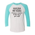 thumbnail image 1 of Hakuna Ma'Vodka Raglan Short Sleeve T-shirt-Tahiti/Heather White-xxxl, 1 of 4