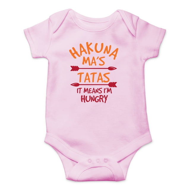 Hakuna Ma's Ta Tas - Funny Movie Parody - Breastfeeding Joke - Cute One-Piece Infant Baby Bodysuit