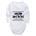 thumbnail image 1 of Hakuna Ma's Ta-Tas It Means I'm Hungry Baby Newborn Girl Clothes Long Sleeve Plain Onsies White Onesie for Baby Boys 3-6 Mon, 1 of 2