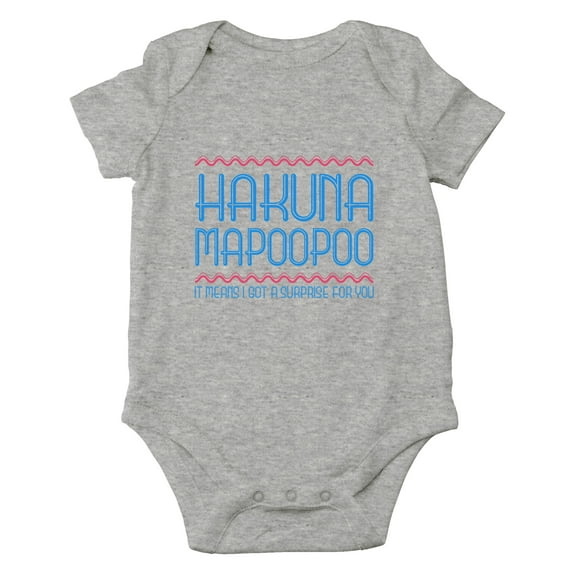 Hakuna Mapoopoo - Movie Parody and Funny Translation - Cute One-Piece Infant Baby Bodysuit