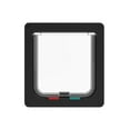 thumbnail image 1 of Hakuna Pets Black Small Cat Flap for Screens, Doors & Walls up to 1.97" Thick, for Cats up to 11 lbs, 1 of 7