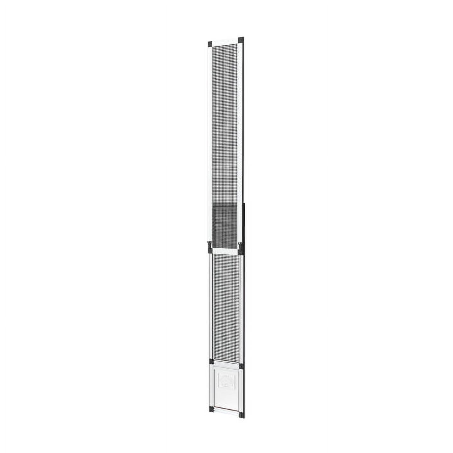 Hakuna Pets Small Silver Mesh Patio Pet Door, Suitable for Screen Sliding Doors, for Dogs & Cats up to 11 lbs