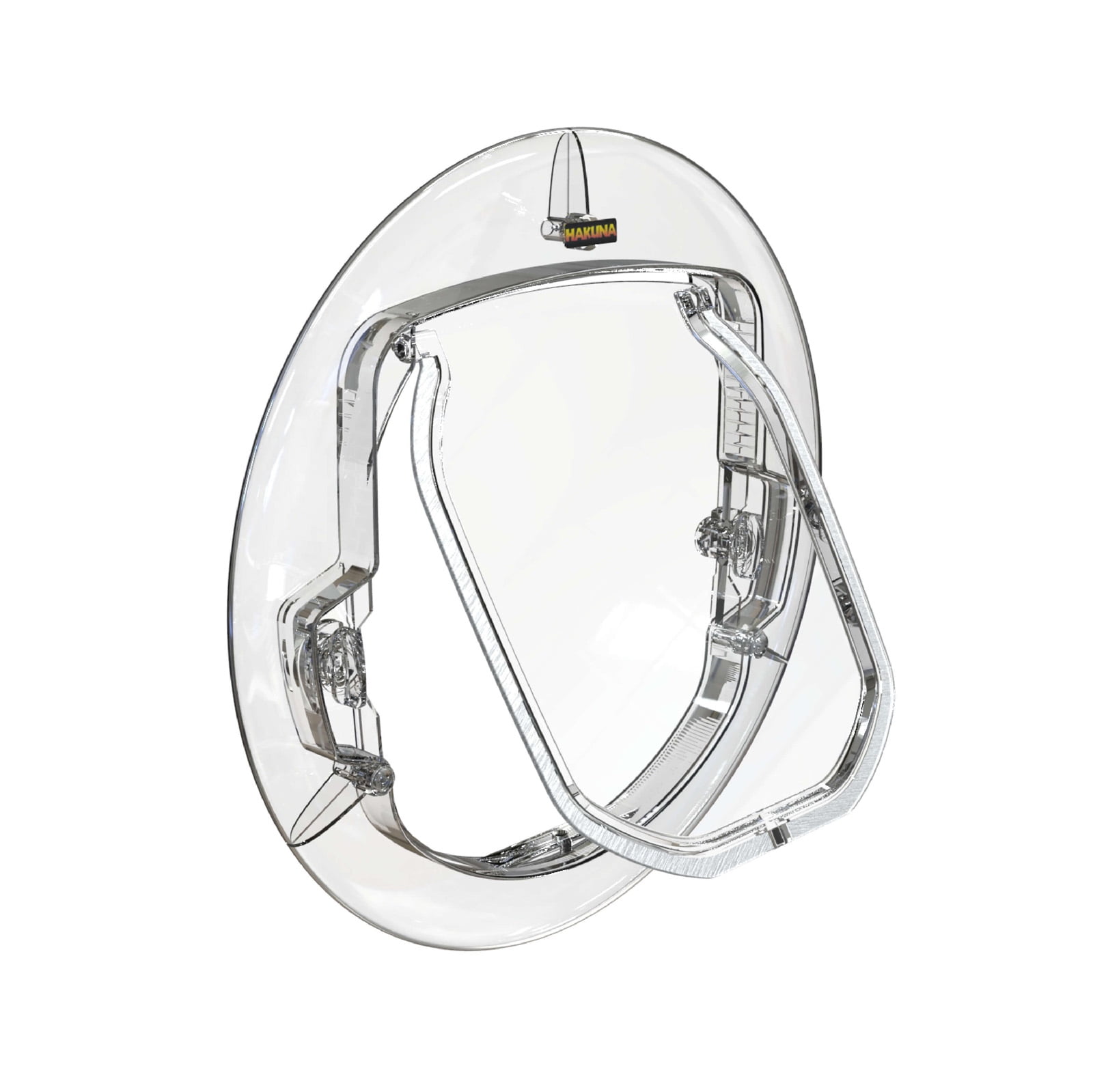 Small Clear Plastic Pet Door with Four-Way Lock