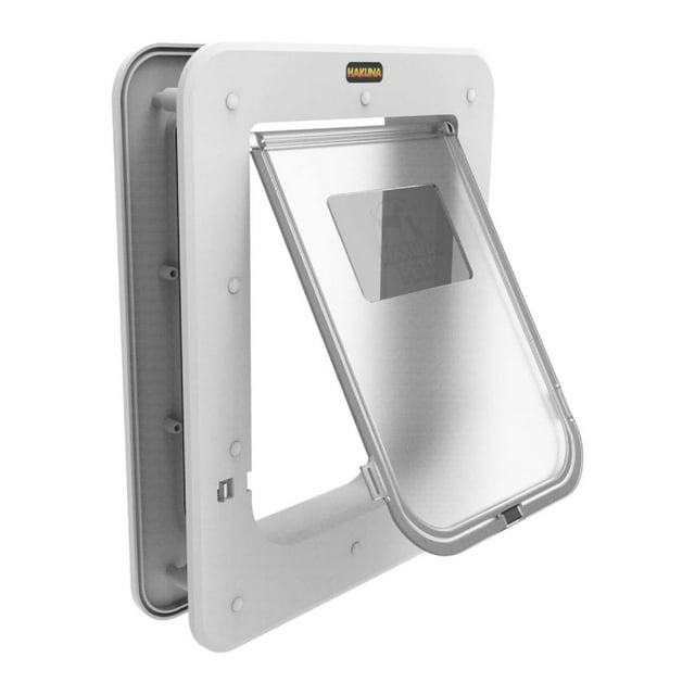 Hakuna Pets Super Tough Small Dog & Cat Pet Door with 2Way Locks for