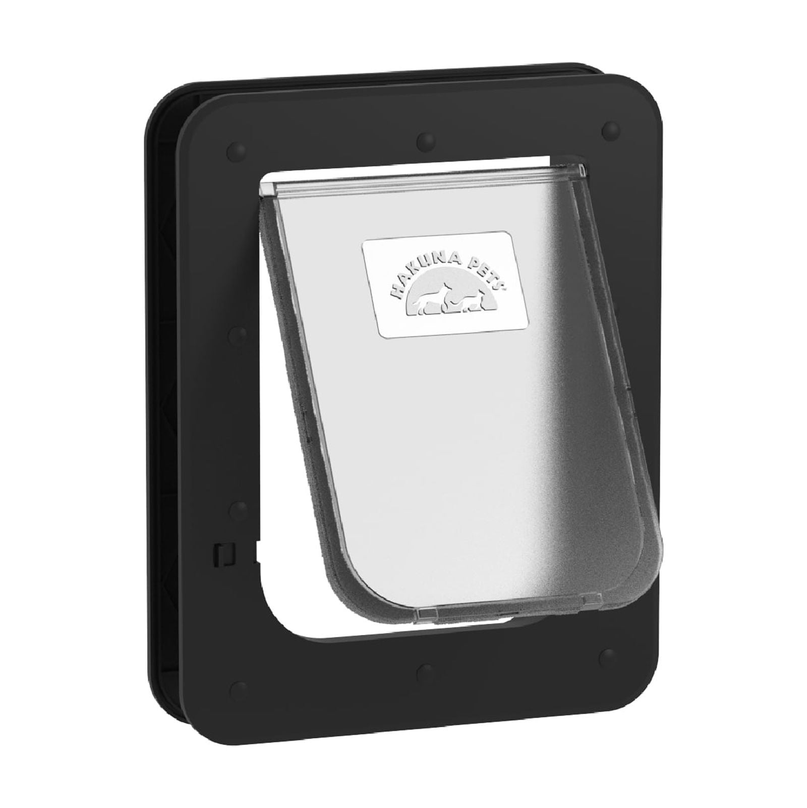 Small Black ABS Pet Door with Locking Flap
