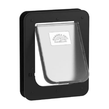 Hakuna Pets Super Tough Small Pet Door Screens, Doors up to 2.17" Thick, for Pets up to 20 lb, Black