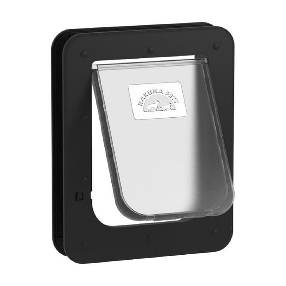 Hakuna Pets Super Tough Small Pet Door Screens, Doors up to 2.17" Thick, for Pets up to 20 lb, Black