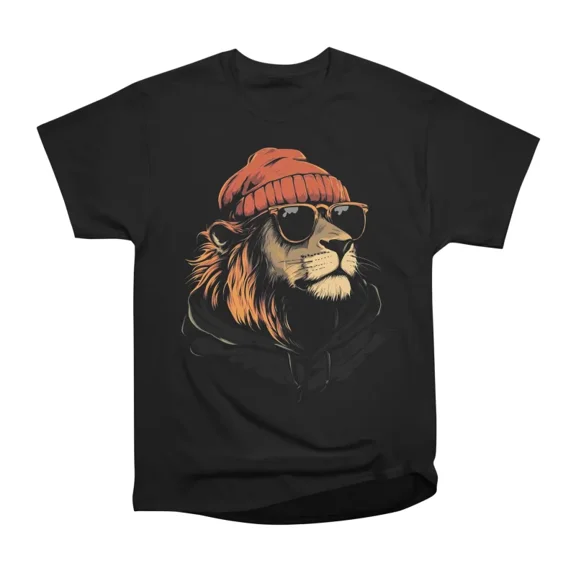 Hakuna Radtata Hipster Lion T-Shirt Tee Gift For Him Merch For Her Apparel For Friend