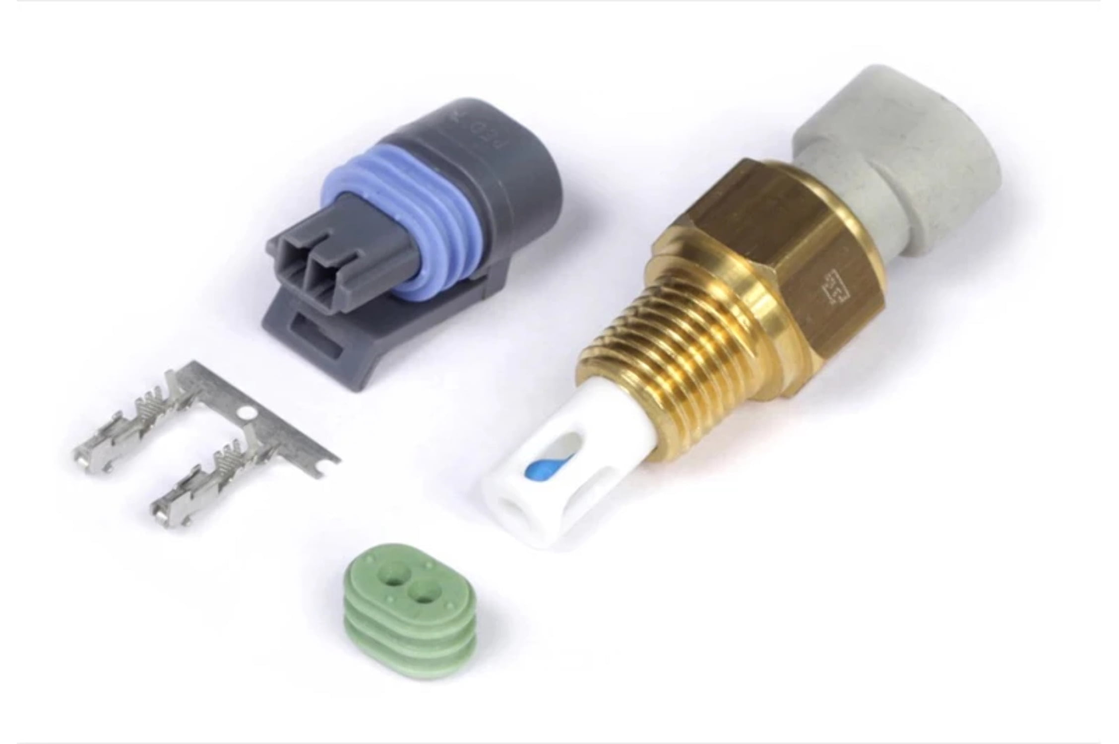 Haltech Nissan Z32 300ZX Air Temp Sensor 1/4 NPT Thread (Incl Delphi Plug Pins)