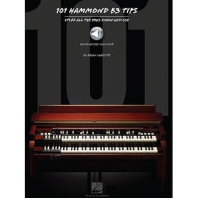 Hal Leonard 101 Hammond B-3 Tips Book/Audio Online