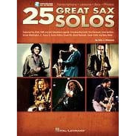 Hal Leonard 25 Great Sax Solos-Transcriptions ? Lessons ? Bios ? Photos - Audio Online