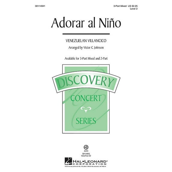 Hal Leonard Adorar Al Niño Discovery Level 2 Voicetrax Cd
