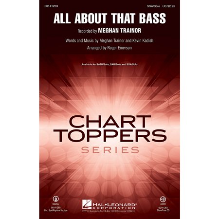 All About That Bass ShowTrax CD by Meghan Trainor Arranged by Roger Emerson