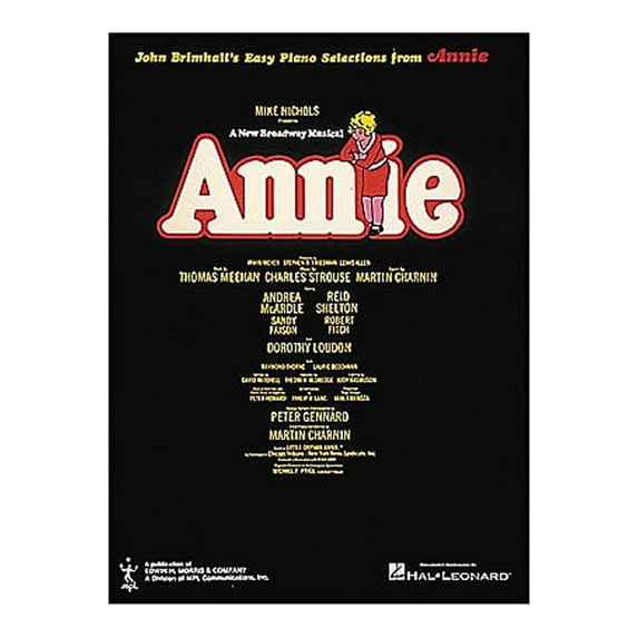 Hal Leonard Annie for Easy Piano