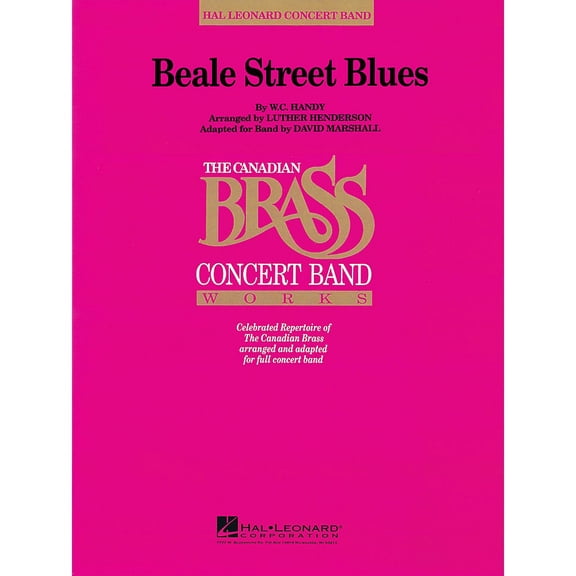 Hal Leonard Beale Street Blues Concert Band Level 4 Composed by W.C. Handy
