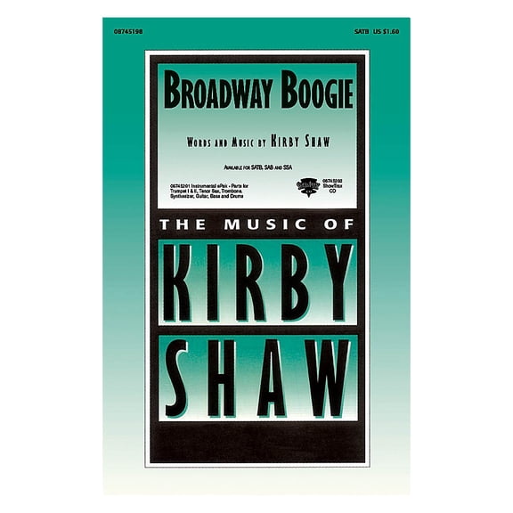 Broadway Boogie ShowTrax CD Composed by Kirby Shaw