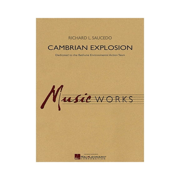 Hal Leonard Cambrian Explosion (Full Score) Concert Band Level 5 Composed by Richard L. Saucedo