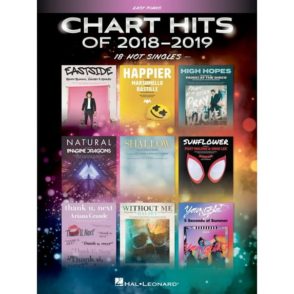 Hal Leonard Chart Hits of 2018-2019 Easy Piano Songbook Series Softcover Performed by Various