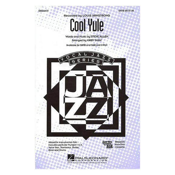 Hal Leonard Cool Yule Combo Parts by Louis Armstrong Arranged by Kirby Shaw