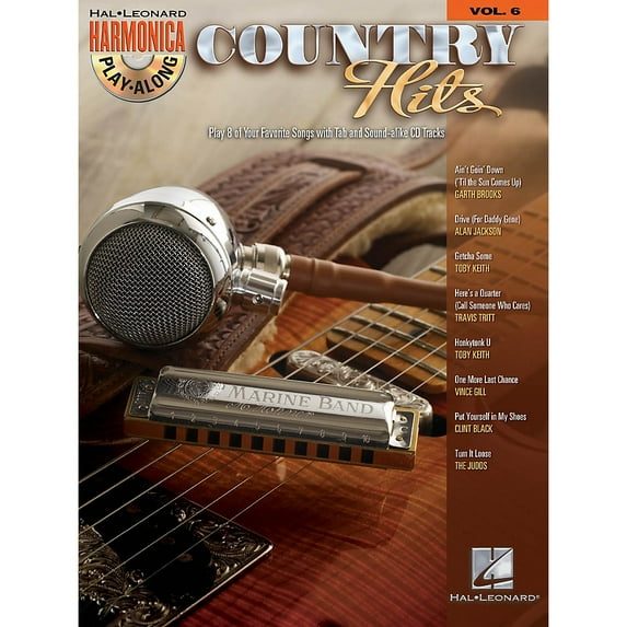 Country Hits: Harmonica Play-Along Volume 6 (Other)