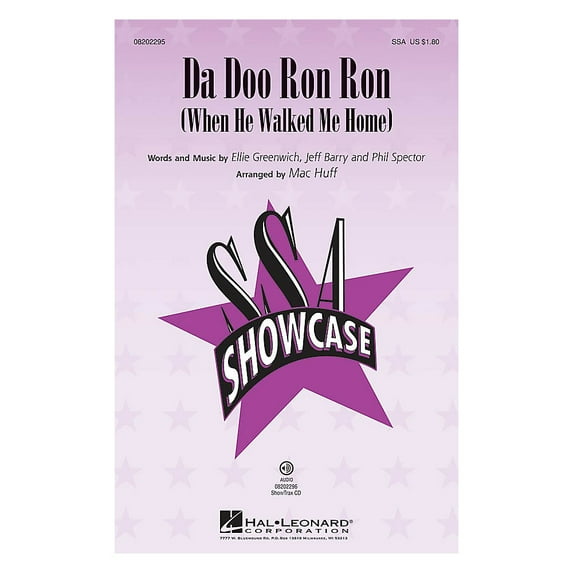 Hal Leonard Da Doo Ron Ron (When He Walked Me Home) ShowTrax CD by The Crystals Arranged by Mac Huff