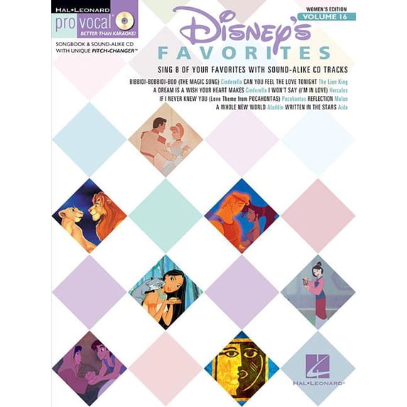 Hal Leonard Disney Favorites (Pro Vocal Women's Edition Volume 16) Pro Vocal Series Softcover with CD by Various